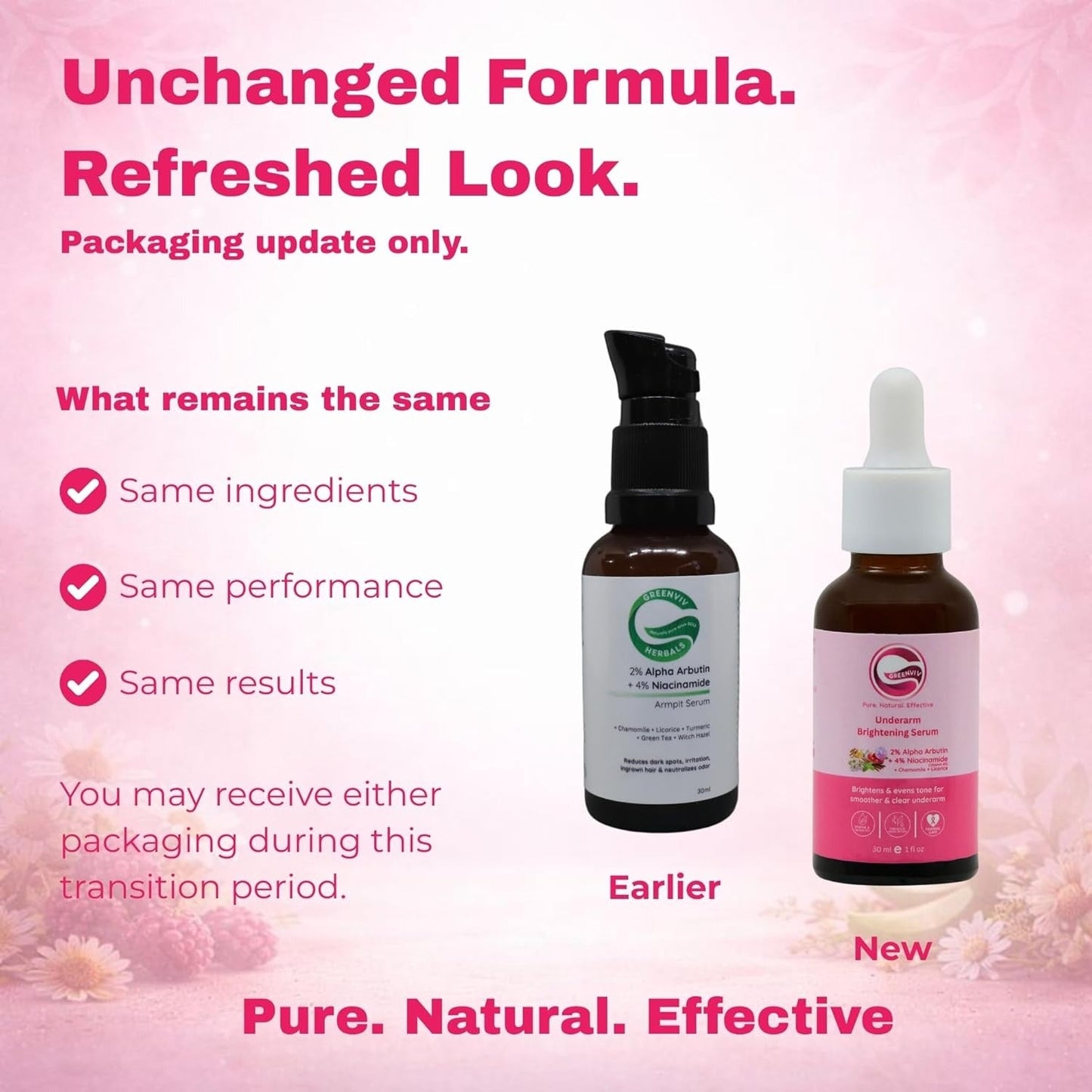 Greenviv 2% Alpha Arbutin + 4% Niacinamide Armpit Serum - 30 ml