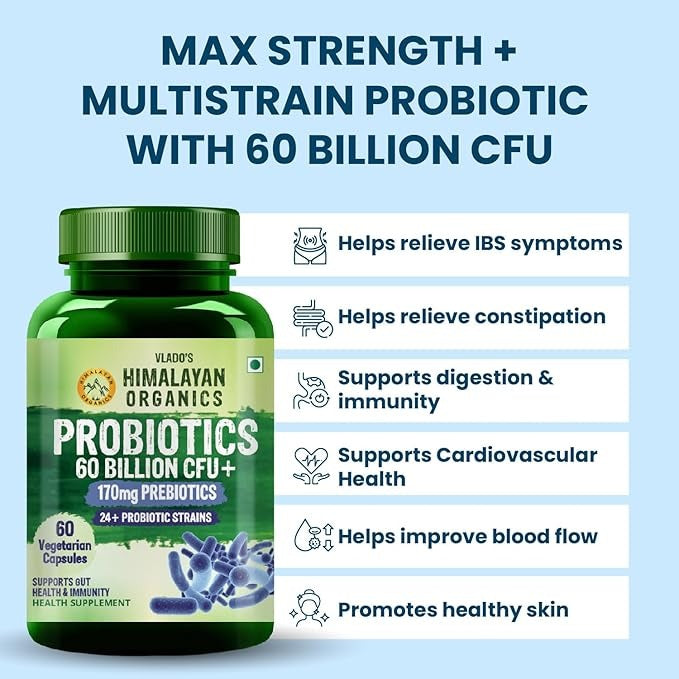 Himalayan Organics Probiotics Capsules - 60 caps