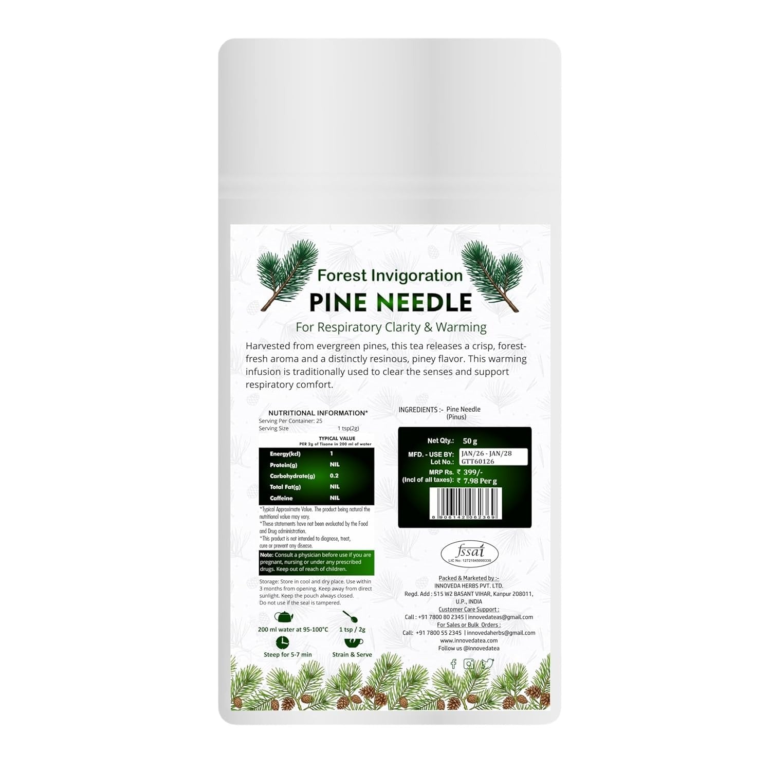 Innoveda White Pine Needle Tea - 50 gms