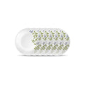 La Opala Novo Collection Opal Glass Crockery Quarter Plate Set of 6 Lush Greens Design
