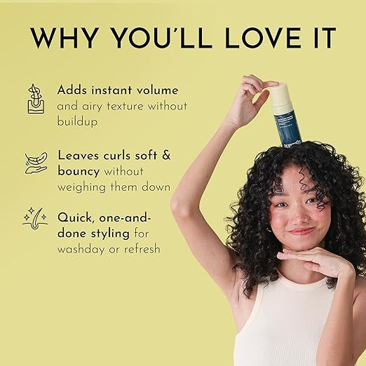 Fix My Curls Weightless Whip Volumizing Mousse - 100 ml