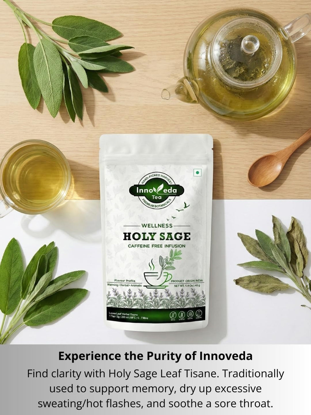 Innoveda Holy Sage Leaves - 40 gms
