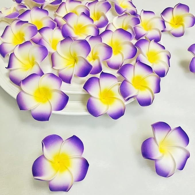 Artificial Fake Foam Hawaii Frangipani Floating Beach Champa Flowers