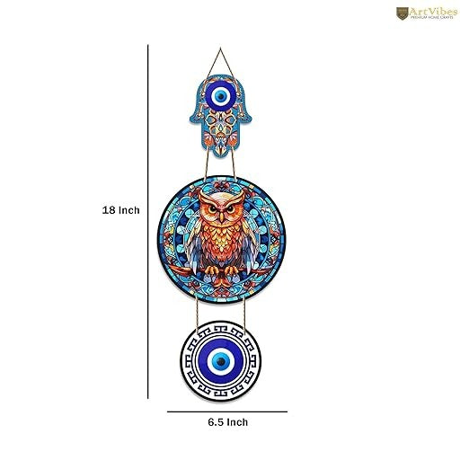 Wood Owl Wall Hanging For Home Decor