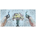 Rangoli MDF 3 Pcs Wall Poster 12x18 Inch Decorative Wall Art P-2 Design-25