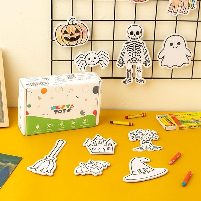 Nesta Toys Diy Haunted House Magnets  Art & Craft Activity for Girls & Boys Art Kits & Supplies DIY Creative Activity Gifts for Kids Ages 6, 7, 8, 9, 10, 11, 12 Years