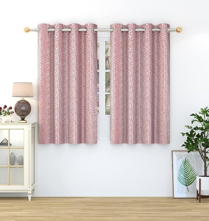 Homefab India 2 Piece Polyester Eyelet Long Door Curtain 9 feet