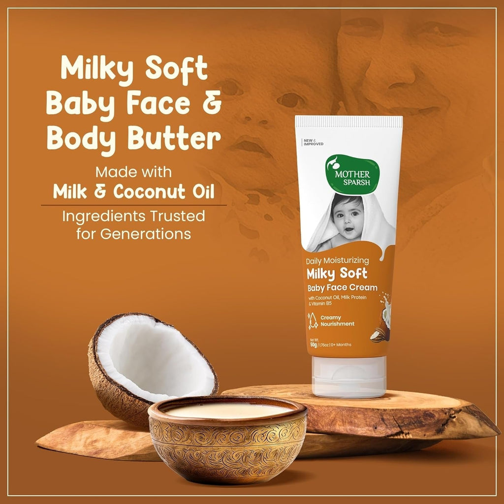 Mother Sparsh Milky Soft Baby Face Cream - 50 gms