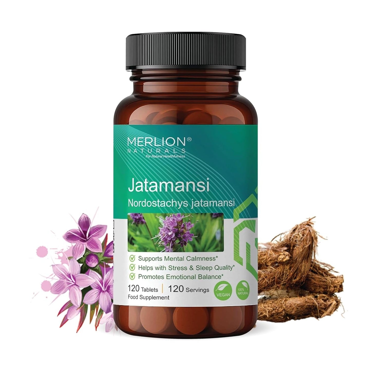 Merlion Naturals Jatamansi Extract Tablets 500mg - 120 tabs