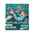 Binca Foam Sticker Mosaic Art Activity 750+ 3D Glitter Foam Stickers 5 Underwater Animals with Display Arch DIY Ages 5,6,7,8