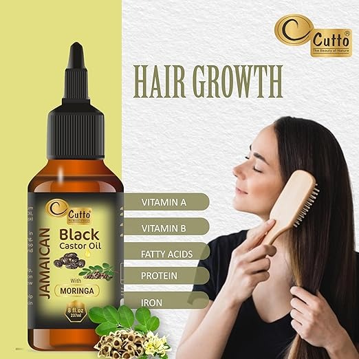 Cutto Jamaican Black Castor Oil with Moringa Oil - 237 ml