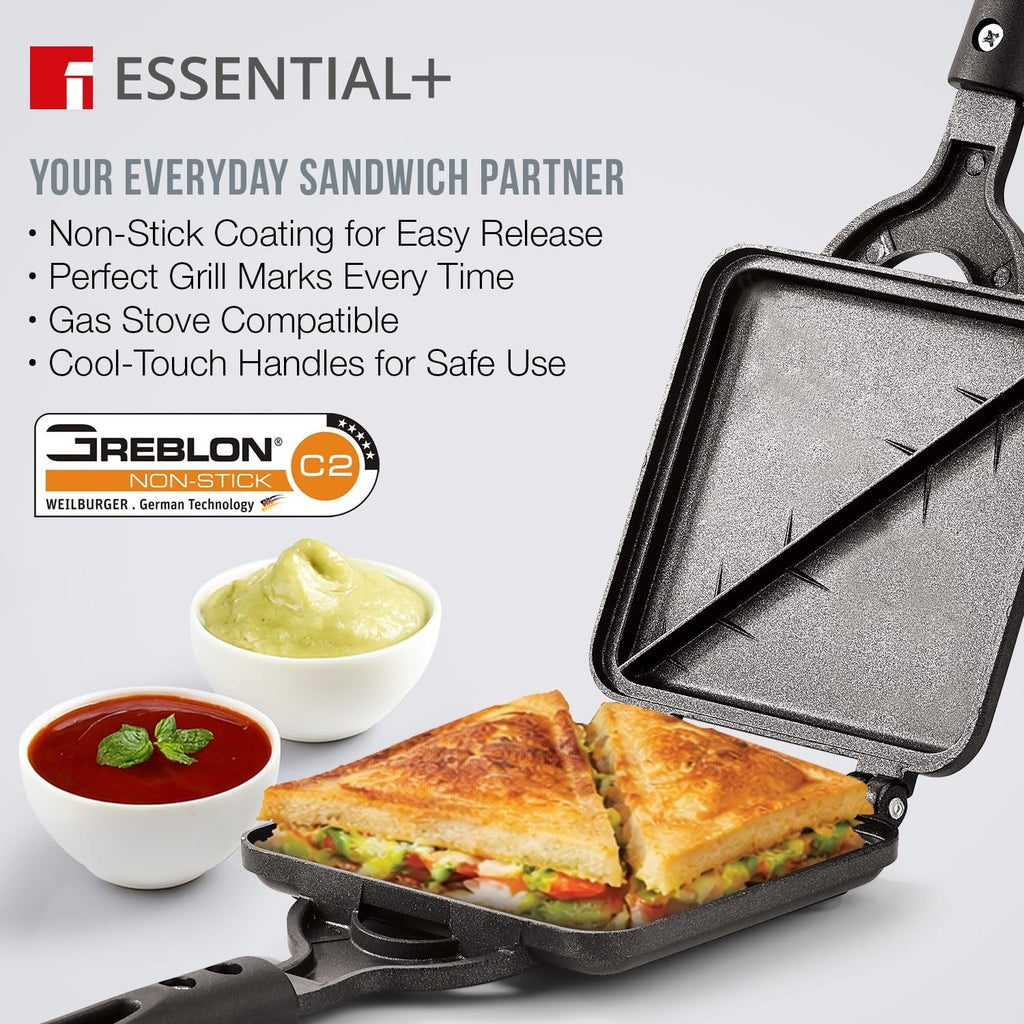 Bergner Essential Plus Non-Stick Grill Toaster (BGIN-6804)