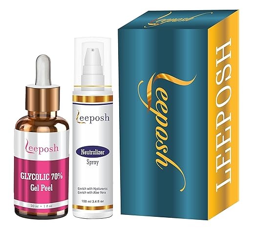 Leeposh Glycolic 70% Gel Peel & Neutralizer Spray Combo