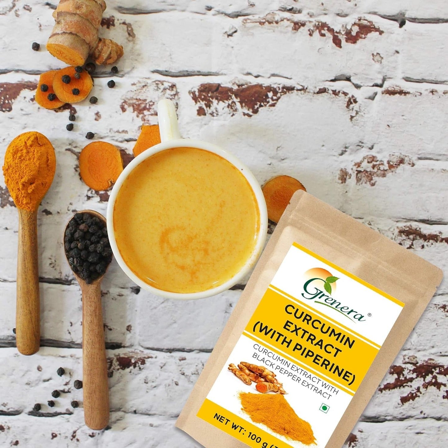 Grenera Curcumin Extract with Piperine - 100 gms