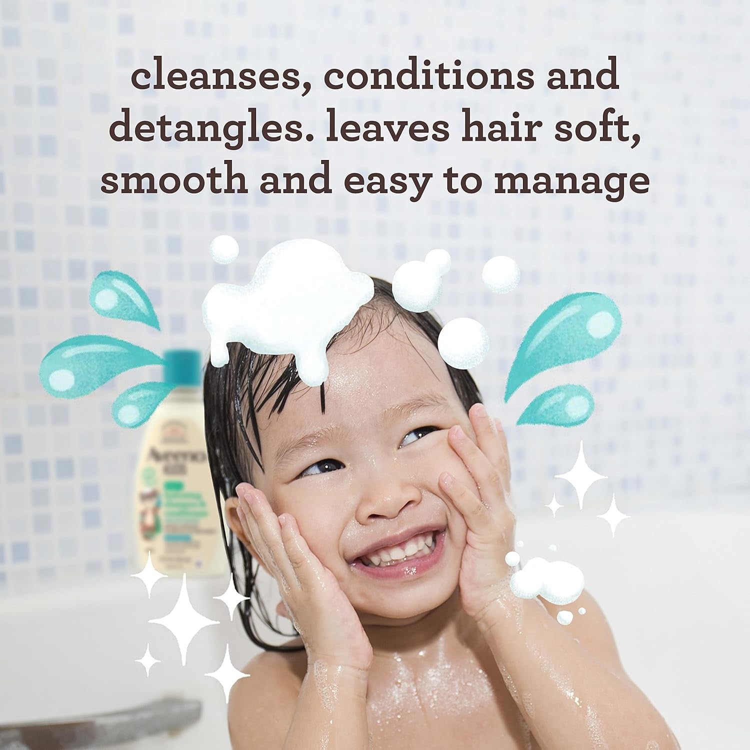 Aveeno Baby Kids 2 In 1 Hydrating Shampoo & Conditioner - 354 ml