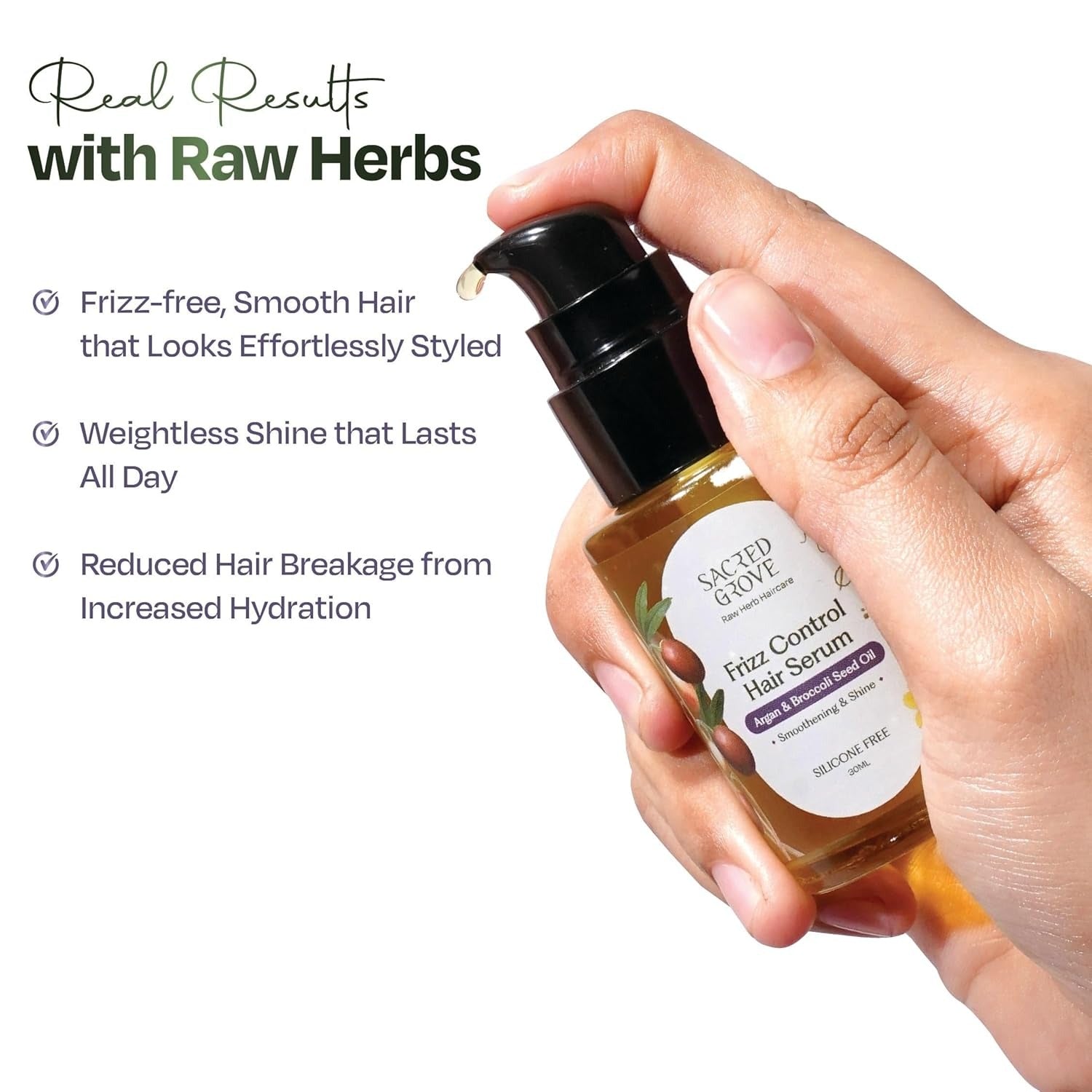 Sacred Grove Frizz Control Hair Serum - 30 ml