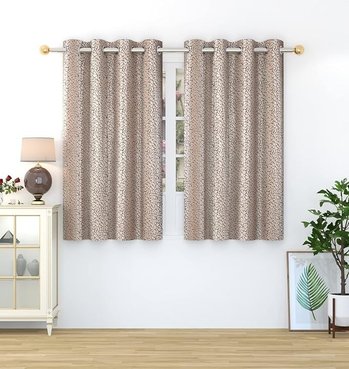 Homefab India 2 Piece Polyester Eyelet Window Curtain 5 feet