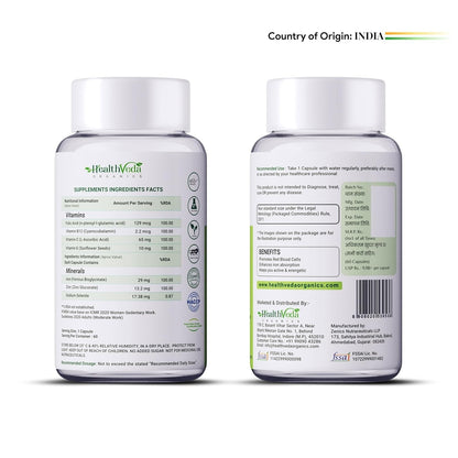 Health Veda Organics Iron + Folic Acid Supplement - 60 tabs