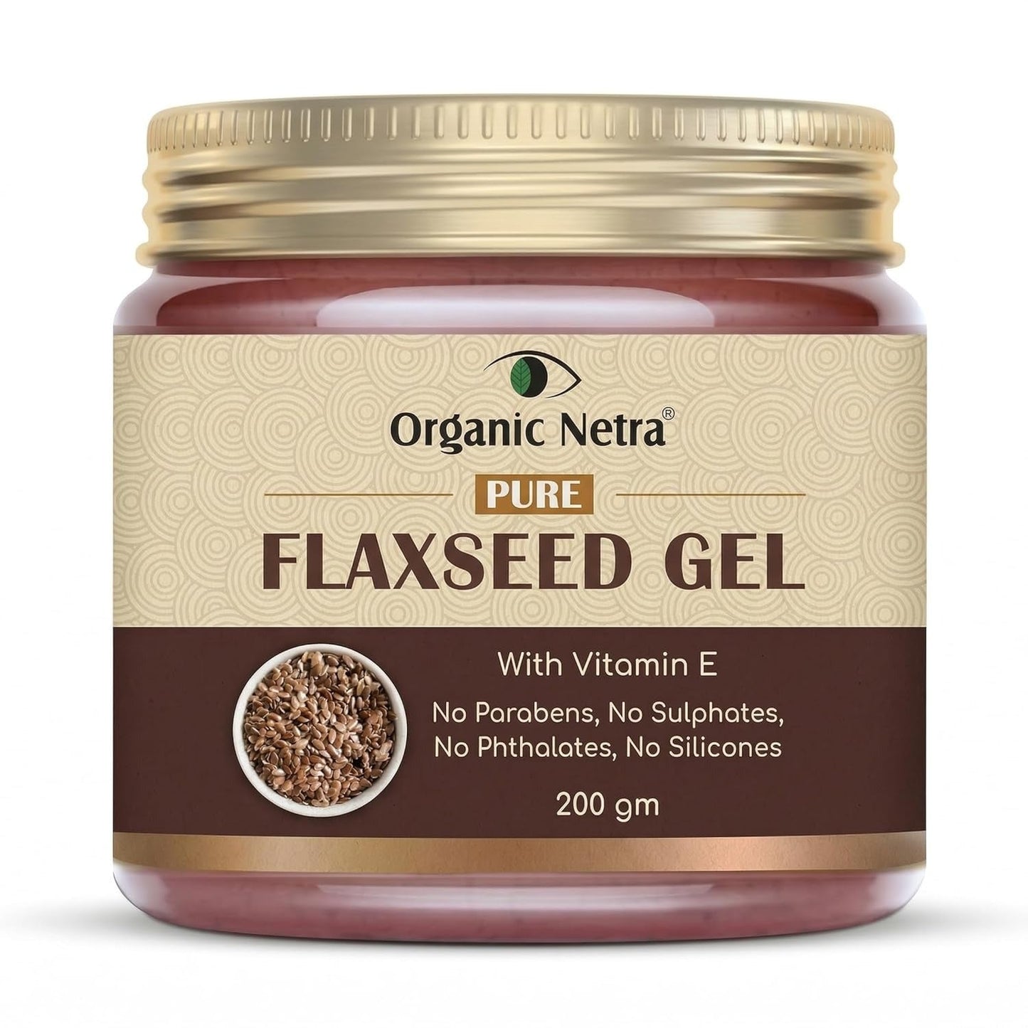 Organic Netra Pure Flaxseed Hair Gel - 200 gms