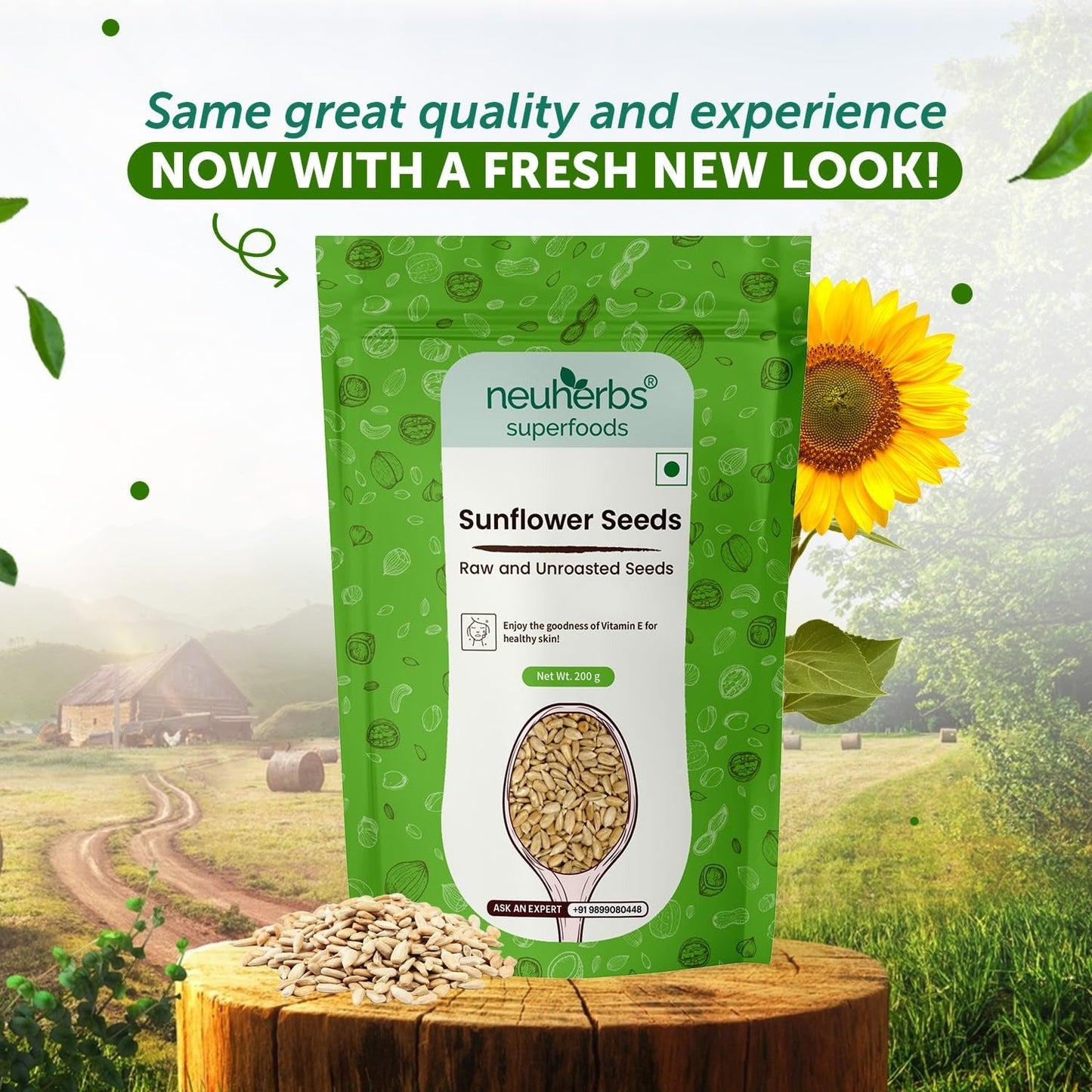 Neuherbs Organic Sunflower Seeds - 200 gms
