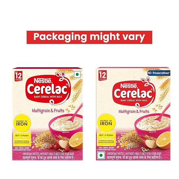 Nestle Cerelac Baby Cereal with Milk, Multigrain & Fruits 12 to 24 Months Baby