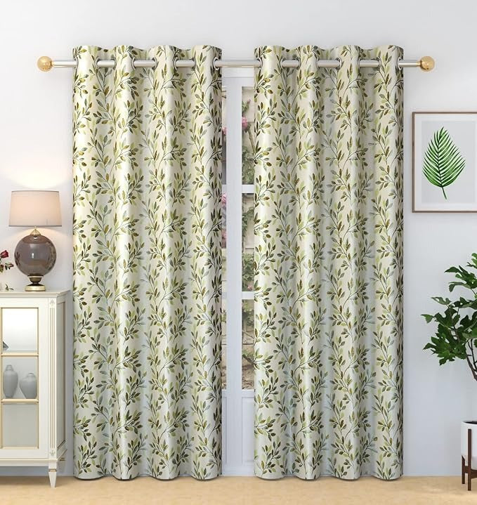 Homefab India 1 Piece Polyester Eyelet Long Door Curtain 9 feet Room Darkening Curtains