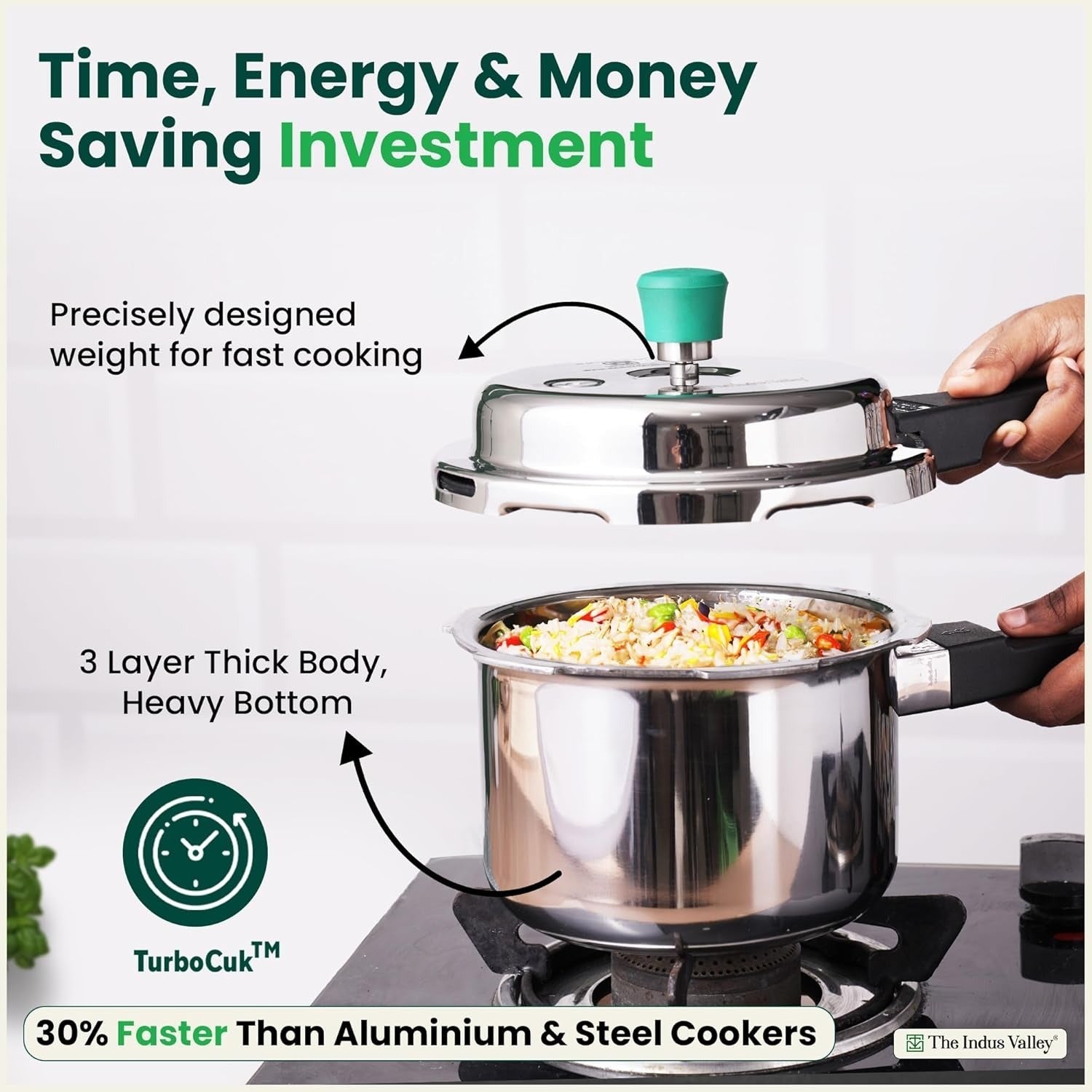 The Indus Valley Pressure Cooker Combo 2L + 3L