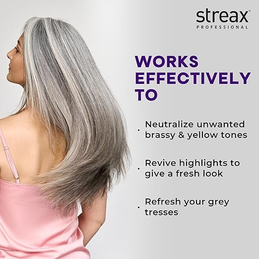 Streax Professional Yellow Deleted! Purple Shampoo - 300 ml