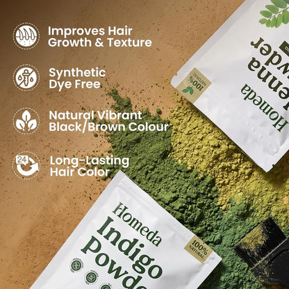 Shudh Online Indigo & Henna Powder Combo