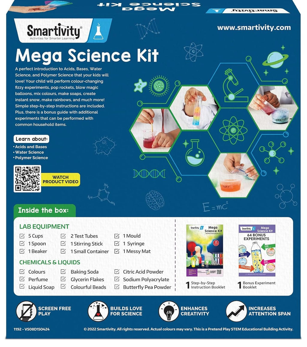 Smartivity Mega Science Kit 150+ Science Experiment Kit