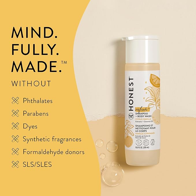 The Honest Company Shampoo & Body Wash Sweet Orange Vanilla - 295 ml