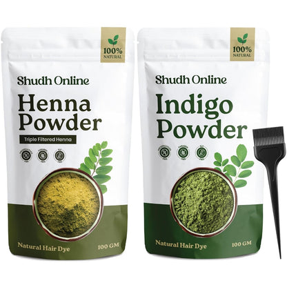 Shudh Online Indigo & Henna Powder Combo