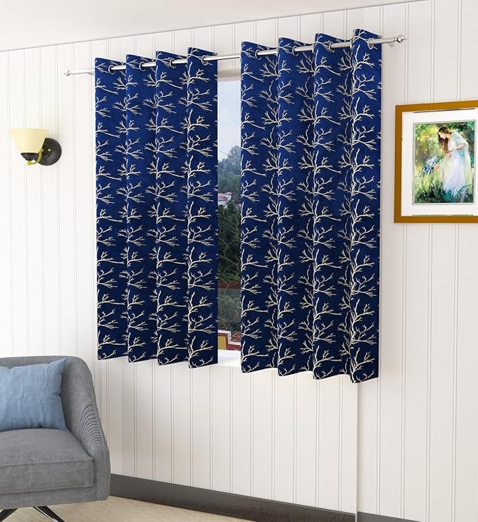 Homefab India Velvet Curtain Room Darkening Window 5 feet