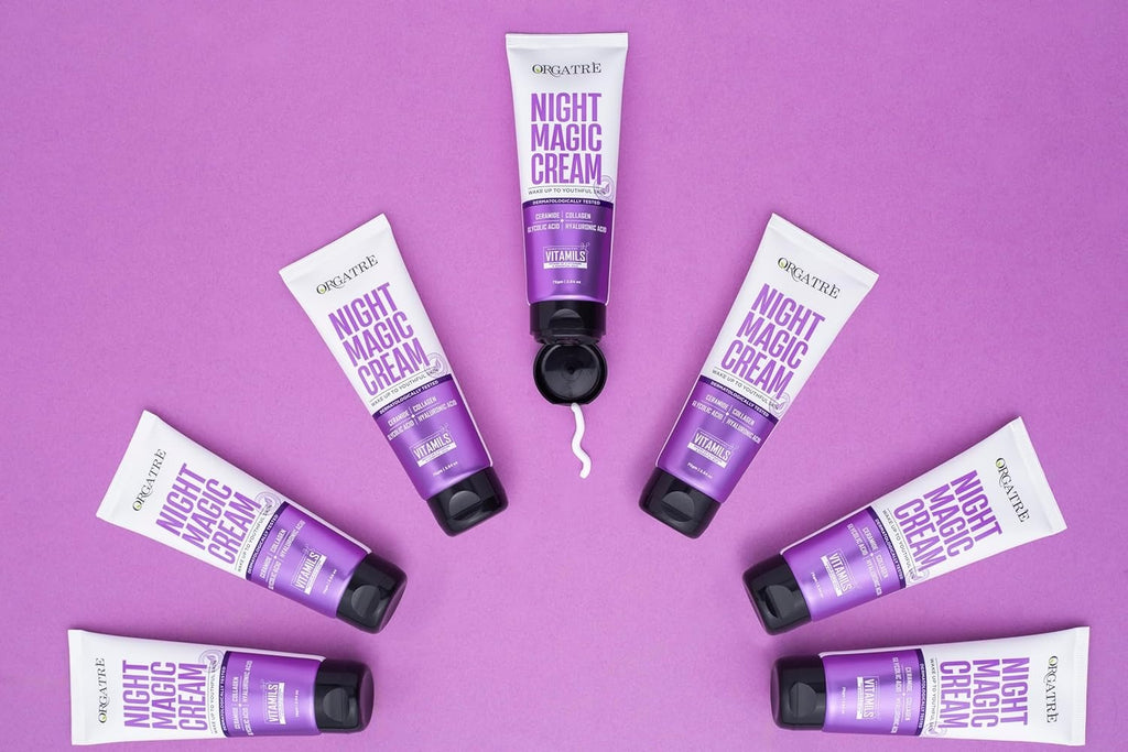 Orgatre Night Magic Anti-Aging Cream With Ceramide & Collagen
