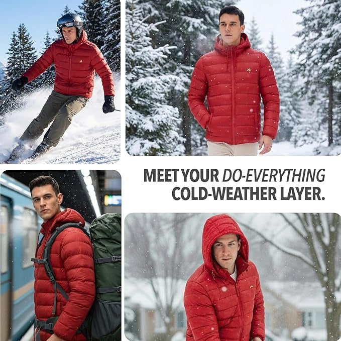 Boldfit Jacket For Men Winter Wear Nylon Winter Standard Length Jacket
