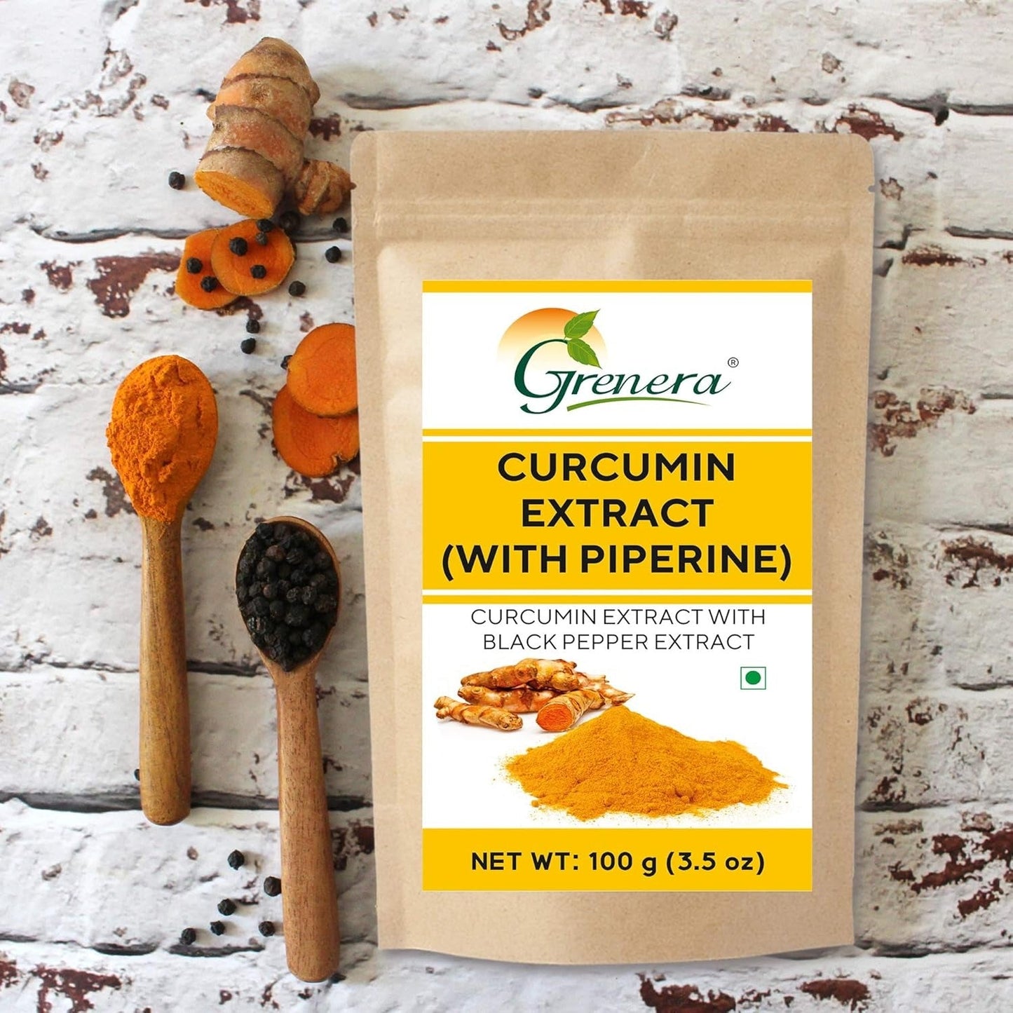 Grenera Curcumin Extract with Piperine - 100 gms