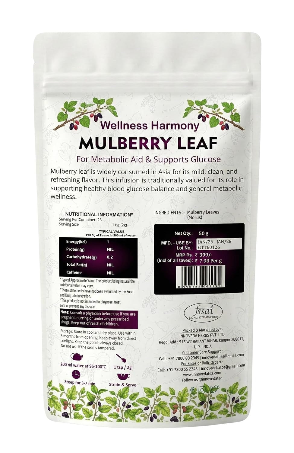 Innoveda White Mulberry Leaf Tea