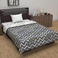 Divine Casa 120 GSM Polyester Reversible Lightweight Single Bed Blanket Winter Dohar Sofa Throw Soft & Cozy December Sky