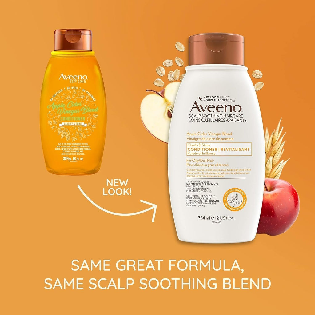 Aveeno Apple Cider Vinegar Blend Clarify & Shine Conditioner - 354 ml
