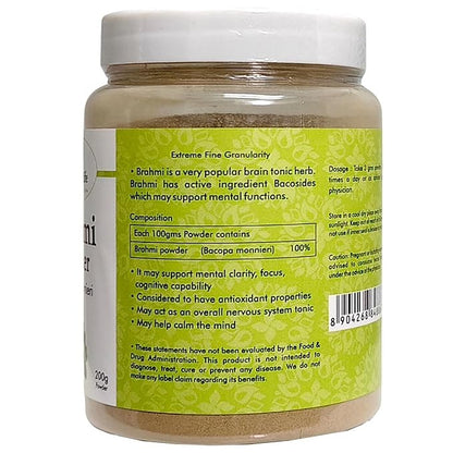 Ayurvedic Life Organic Brahmi powder â€“ Brahmi for Memory support â€“ 200 gms