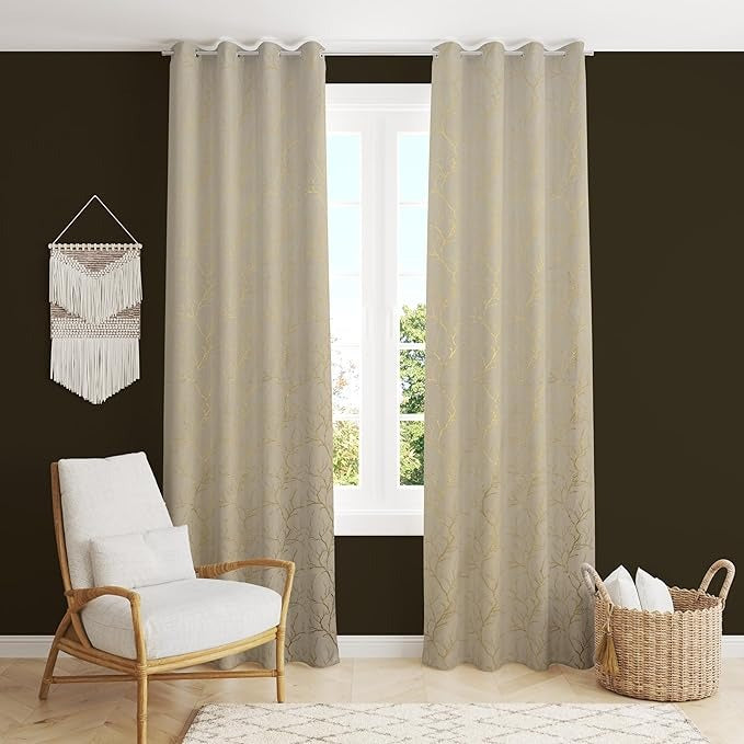 Homefab India Velvet Curtains Room Darkening Long Door 9 feet