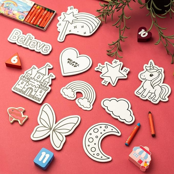 Nesta Toys Diy Unicorn Magnets Mess-Free Art & Craft Activity for Girls & Boys Art Kits & Supplies DIY Creative Activity Gifts for Kids Ages 6, 7, 8, 9, 10, 11, 12 Years