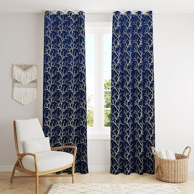 Homefab India Velvet Curtains Room Darkening Door 7 feet