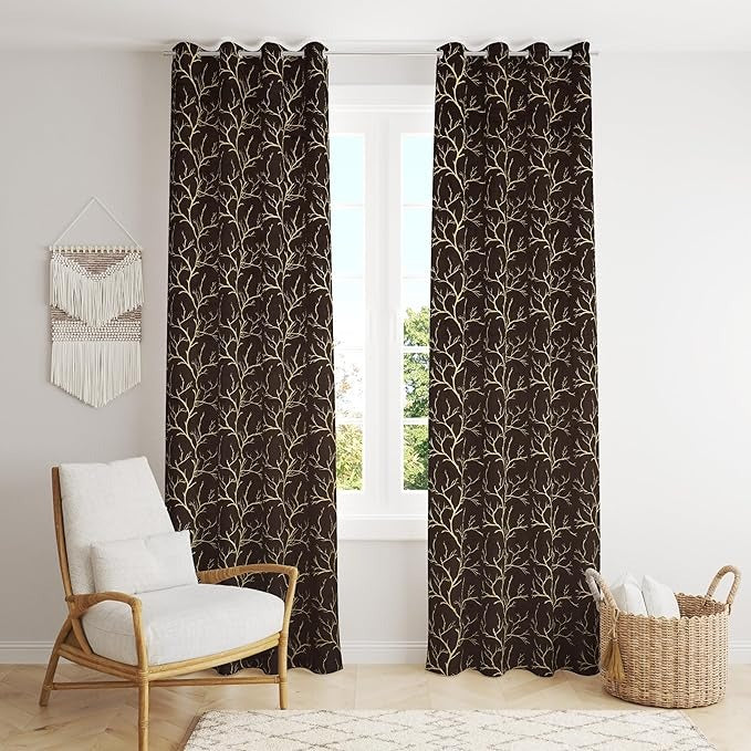Homefab India Velvet Curtain Room Darkening Door 7 feet