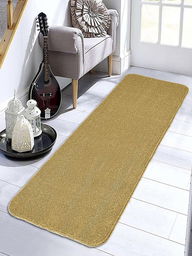 Saral Home Rectangular Solid Soft PP Yarn Durable & Washable Multipurpose Runner