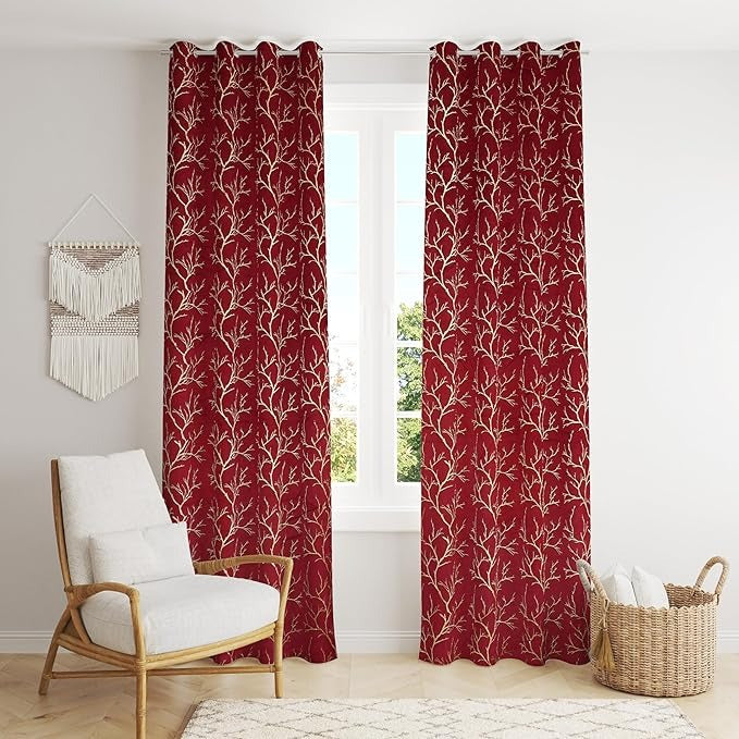 Homefab India Velvet Curtain Room Darkening Long Door 9 feet