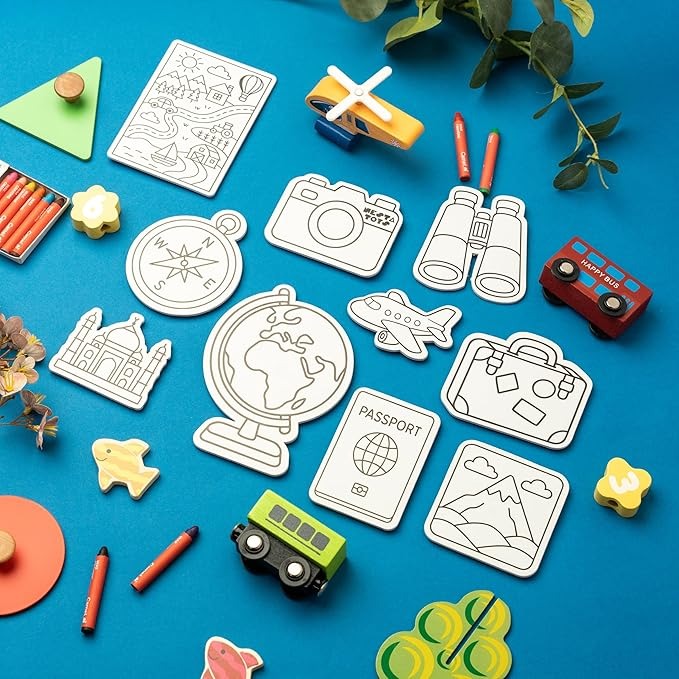 Nesta Toys Diy World Explorer Magnets Art & Craft Activity for Girls & Boys Art Kits & Supplies DIY Creative Activity Gifts for Kids Ages 6, 7, 8, 9, 10, 11, 12 Years