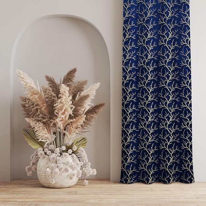 Homefab India Velvet Curtain Room Darkening Long Door 9 feet