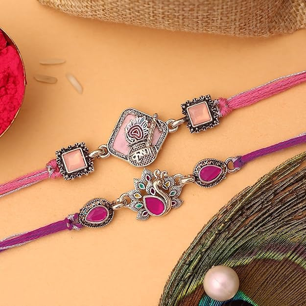 The Purple Tree Divine Ganesha Rakhi Set