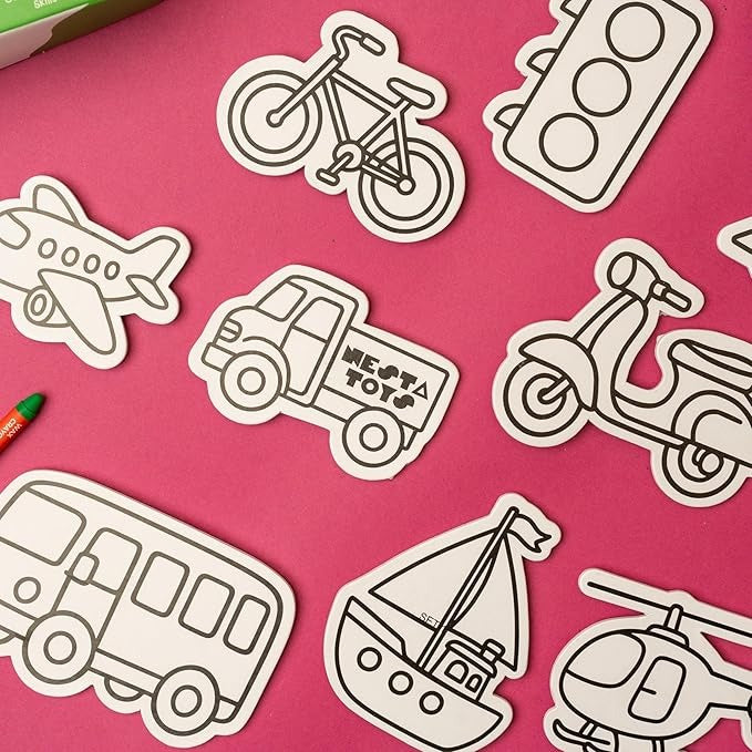 Nesta Toys Diy Vehicles Magnets  Art & Craft Activity for Girls & Boys Art Kits & Supplies DIY Creative Activity Gifts for Kids Ages 6, 7, 8, 9, 10, 11, 12 Years